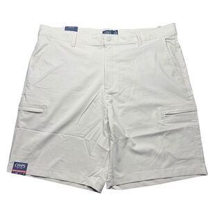 NWT Chaps Performance Mens Short 40x9 Stretch Light Tan Golf